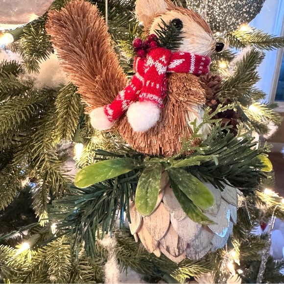 NEW! Woodland Fury Tail Squirrel Artichoke Christmas Ornament. - Picture 3 of 8